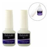 Kit 2 Cola Piubella De Tips Com Pincel 10ml Extra Forte