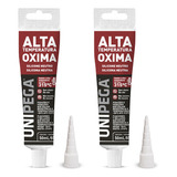 Kit 2 Cola Silicone Resiste Alta Temperatura P Forno Motor