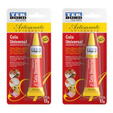Kit 2 Cola Universal Tekbond Artesanato 17g Multiuso