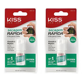 Kit 2 Colas De Unhas Secagem Rápida Kiss New York 3g