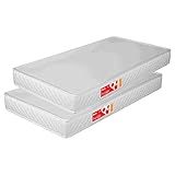 Kit 2 Colchões Liso Para Berço 130x70x10 Cm D18 Branco Prorelax