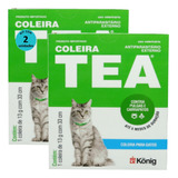 Kit 2 Coleira Tea 327 Gatos