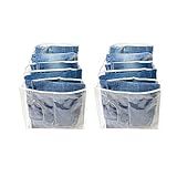 KIT 2 Colmeias Organizadoras De Calça Bermudas Jeans Toalhas De Banho Com 6 Divisórias 25L X 20A X 40C