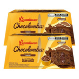 Kit 2 Colomba Mousse Chocolate Bauducco Com 500g