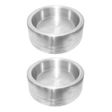 Kit 2 Comedouro Alumínio Pesado Grande 2 L Cães Cachorros