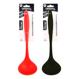 Kit 2 Concha Silicone Sortido Para Servir Feijão Caldos