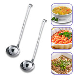 Kit 2 Conchas Grande Servir Inox Cozinha Sopa Feijão Cereais