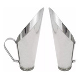 Kit 2 Conchas Medidor P Cereal Grão Ração 50g Inox