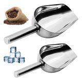 Kit 2 Conchas Pegador Multiuso Cereais Gelo Grande Pequeno