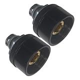 Kit 2 Conector Engate Rápido Fêmea Painel Inversora Maquina Solda 9mm