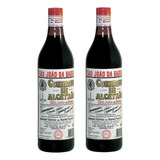 Kit 2 Conhaque De Alcatrão São João Barra 900ml Garrafa