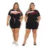 Kit 2 Conjunto Feminino Short Blusa Cintura Alta Plus Top