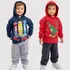 Kit 2 Conjunto Infantil Moletom Com Capuz Flanelado Inverno