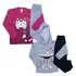 Kit 2 Conjunto Moletom Flanelado Frio Inverno 1 Ao 8 Barato