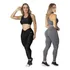 Kit 2 Conjuntos Academia Top E Legging Levanta Bumbum