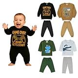 Kit 2 Conjuntos De Moletom Bebê Infantil Frio Inverno Estampado Cores E Estampas Sortidas -Menino- M-