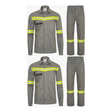 Kit 2 Conjuntos De Uniforme Camisa calça Nr10 Eletricista