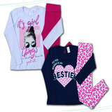 Kit 2 Conjuntos Legging Menina Juvenil