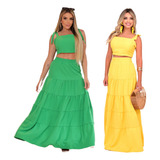 Kit 2 Conjuntos Saia