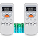 Kit 2 Controle Ar Condicionado York Komeco Rheem Zh jt 03 Cor Branco