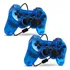 Kit 2 Controle Com Fio Compatível Com Ps1 Ps2 Plug And Play
