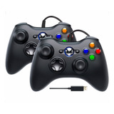 Kit 2 Controle Com Fio Para Vídeo Game Xbox 360 pc Game Pass