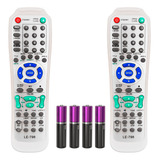 Kit 2 Controle Compatível Com Philco Home Theater Dvd