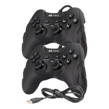 Kit 2 Controle Joystick Usb Para