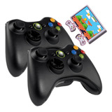 Kit 2 Controle Para Xbox 360 Pc Notebook Celular Com Fio
