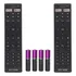 Kit 2 Controle Remoto Compatível Smart Tv Jvc 4k Led