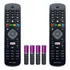 Kit 2 Controle Remoto Compatível Tv Philips Smart 43pfg510