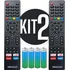 Kit 2 Controle Remoto Para Tv Philco Smart 4k Teclas Netflix, Youtube, Globoplay E Prime Video