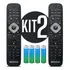 Kit 2 Controle Remoto Para Tv Philips Smart Lcd Led 3d