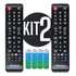 Kit 2 Controle Remoto Para Tv Samsung 4k Lcd Led Plasma Teclas Smart Hub E Futebol