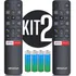 Kit 2 Controle Remoto Para Tv Tcl 4k Smart Android Teclas Netflix E Globoplay