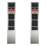 Kit 2 Controle Remoto Tv Compatível C/ Aoc Led Smart 4k 