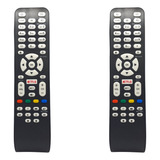 Kit 2 Controle Remoto Tv Compatível C/ Aoc Smart Lcd Led