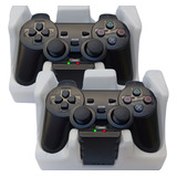 Kit 2 Controle Sem Fio Compatível Com Ps2 Ps1 Plug And Play