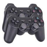 Kit 2 Controle Sem Fio Joystick Analógico Usb Para Ps3 Pc