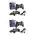 Kit 2 Controles Compatível Com Ps3 Sem Fio + Cabo Carregador