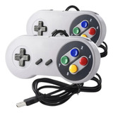 Kit 2 Controles Compativel Super Nintendo
