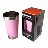 Kit 2 Copo Térmico De Aço Inoxidável Parede Dupla Preto 500ml Com Tampa De Polipropileno Livre De BPA Ideal Para Manter A Temperaturas De Bebidas Quentes E Geladas Lene Copo Rosa 