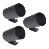Kit 2 Copos 52mm E 1 Copo 60mm Preto P Relógios Manômetro