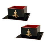 Kit 2 Copos Sake Saque Massu Pequeno Ideograma Japonês 65ml