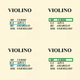 Kit 2 Cordas Lá 2 Cordas Mi Para Violino Mauro Calixto