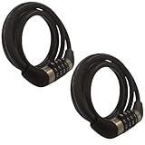 Kit 2 Corrente Cadeado Antifurto Com Senha Para Bicicleta 1mX8mm