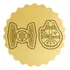 Kit 2 Cortadores Naves Espacial Millennium Star Wars 8,5cm