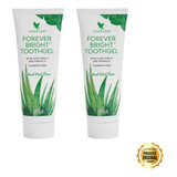 Kit 2 Cremes Dentais Forever sem Fluor Aloe Vera Natural
