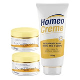 Kit 2 Cremes Homeopast Ultra Hidratação 30g E 1 Homeocreme Mãos Pés E Corpo 120ml