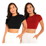 Kit 2 Cropped Feminino